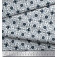 thumbnail image 2 of Soimoi Rayon Fabric Swirl & Floral Patchwork Fabric Prints by Yard 42 Inch Wide, 2 of 3