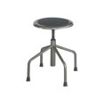 thumbnail image 1 of Safco Diesel Low Base - Stool - swivel - leather, steel - pewter, 1 of 8