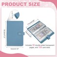 thumbnail image 2 of Uxcell 100 Envelope Challenge Binder, Soft PU Leather Savings Challenges Book with Envelopes Money Saving Binder with Horizontal Insert for Budgeting Saving Expense, Blue, 2 of 7