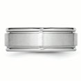 thumbnail image 3 of Cobalt Satin and Polished Ridged Edge 8mm Band Size 12.5, 3 of 6