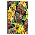 thumbnail image 2 of Turkey Bird with Sunflowers - Floral Canvas Art print, 2 of 3