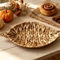 thumbnail image 4 of Plateau tressé « Small Weaven Leaf » de Way to Celebrate, 4 of 4