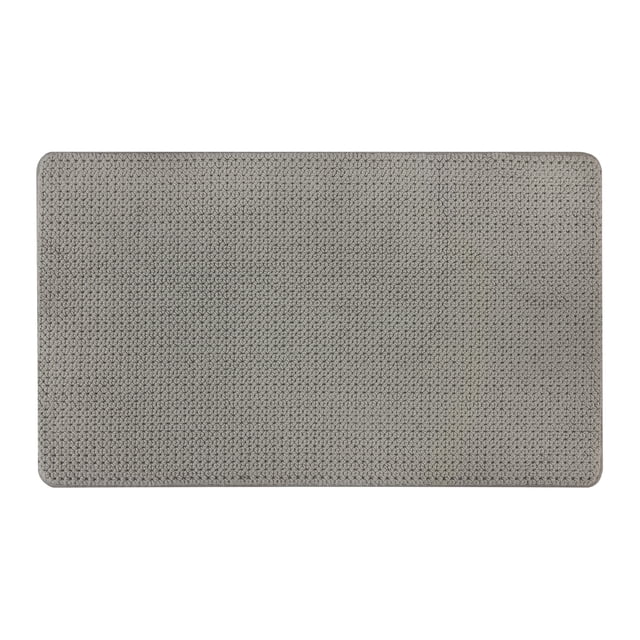 Better Homes & Gardens Signature Soft Cotton Memory Foam Bath Rug, Soft Silver, 20" x 34"
