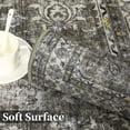 thumbnail image 3 of Garvee 9'x12' Area Rugs for Living Room Vintage Persian Rug Boho Floral Distressed Rug Farmhouse Non-Slip Low Pile Accent Rug, Brown Green, 3 of 7