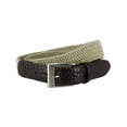 thumbnail image 1 of CTM®  Braided Elastic Stretch Belt with Croc Print End Tabs (Men's Big & Tall), 1 of 3