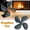 E, variant on EGNMCR Portable Fan Desk Fan 4 Blade for Heat Powered Wood Stove Fan Wood Log Fireplace Friendly Fan Hot fan