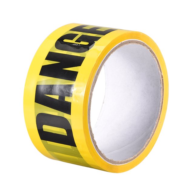 Unique Bargains Caution Warning Stripe Sticker Adhesive Tape DANGER Marking, 82 Ft x 2 Inch(LxW), Yellow Black