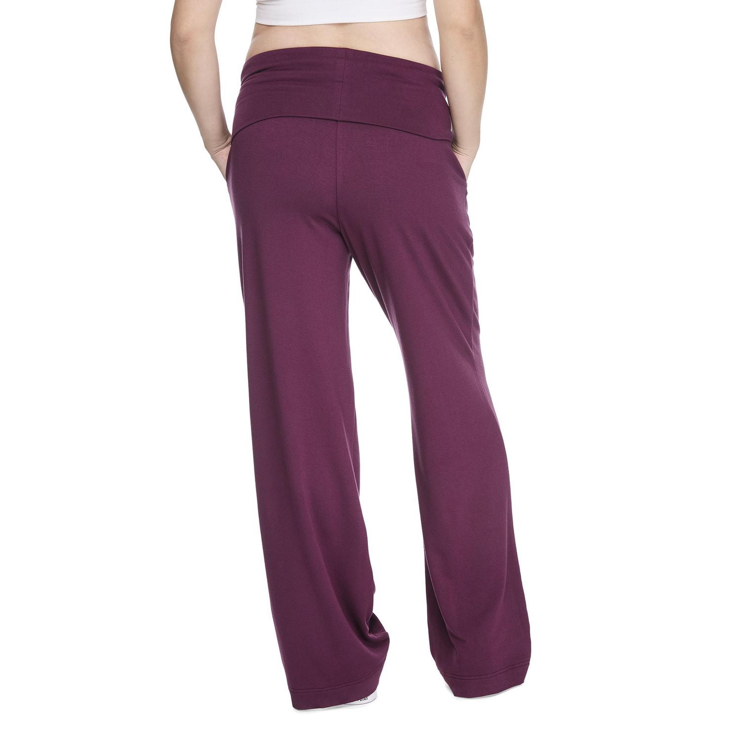 Pantalon de détente à jambe large par-dessus le ventre Paisley Sky Maternité