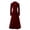 Wine, variant on IROINID Women's Long Trench coat Coat Notch Lapel Solid Color Long Sleeve Casual Autumn And Winter Mid-Length Swing Windbreaker Jacket, Black