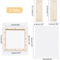 thumbnail image 4 of 3 Sets Wooden Paper Making Mould 20x20cm Rectangle Wooden Papermaking Frame with Gauze Papermaking Screen Kit for Dried Flower Handcraft DIY Paper Craft, 4 of 5