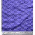 thumbnail image 1 of Soimoi Poly Georgette Fabric Cross Sign & Triangle Geometric Decor Fabric Printed Yard 42 Inch Wide, 1 of 3