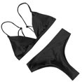 thumbnail image 3 of EGNMCR Bikini Set Fashion Women Solid And Printed Swimwear Bikini Split Swimsuit Set, 3 of 3