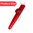 thumbnail image 3 of Metal Kazu Flute Instrument - for Adult Beginners and Children, Easy Play Humming Musical Toy, Perfect for Singing, Fun, and Sound Amplification with Multiple Colors 6 Kazoos, 6 Membranes, 3 of 7