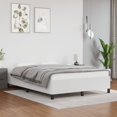 thumbnail image 1 of vidaXL Bed Frame White 137x190 cm Full Faux Leather, 1 of 6
