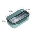 thumbnail image 3 of Dvkptbk Lunch Containers,Lunch Boîte à Enfants, Boîte Bento Adulte Boîte à Lunch, Contenants à Lunch pour Adultes/enfants/tout-Petits, Boîte à Lunch Bento 1100ml-2 Compartiments, Cuillère Réutilisable Intégrée, 3 of 7