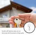 thumbnail image 2 of Baohd Portable Metal Keychain Heavy Duty Hanging Retractable Key Ring Anti-lost Keyring Wire Holder Keys Office Outdoor Travel White, 2 of 8