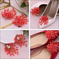 thumbnail image 3 of 2 Pcs Clips de Chaussures de Mariage Boucles Décor en Cristal pour Fête, 3 of 9