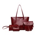 thumbnail image 2 of EGNMCR Fashionable Women's Bags Retro Large Capacity Multi Functional Bag Four Piece Set Handbag Shoulder Crossbody Bags Combining Practicality And Fashion PU women handbag, 2 of 9