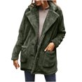 thumbnail image 2 of LSLJS Manteau en Peluche à Manches Longues pour Femmes, Mode Chaud, 2 of 6