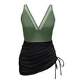 thumbnail image 4 of LUOGENLI Pantalon de Couverture de Maillot de Bain pour Femmes Robe de Bain pour Femmes Maillots de Bain Paréo en Maille Transparente Paréos Maillot de Bain Vert Taille P, 4 of 4