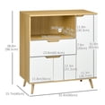 thumbnail image 3 of HOMCOM Armoire pour Micro-Ondes, Armoire de Cuisine avec Tiroir, Armoires de Rangement, 3 of 10