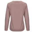 thumbnail image 5 of SNKSDGM Chandails Courts pour Femmes Violet Chandails Courts pour Femmes Femmes Quotidien Maison Extérieur Entraînement Manches Longues T-Shirt Col Rond Haut Chandail Imprimé Blouse de Rue Mode Urbaine m, 5 of 5