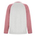 thumbnail image 4 of cfhntfmh Chandail à Col Rond pour Hommes Mode à Blocs de Couleur Manches Longues Chandail à Enfiler Hauts Chaud en Molleton Chandails de Base Automne Hiver Manteau, 4 of 6