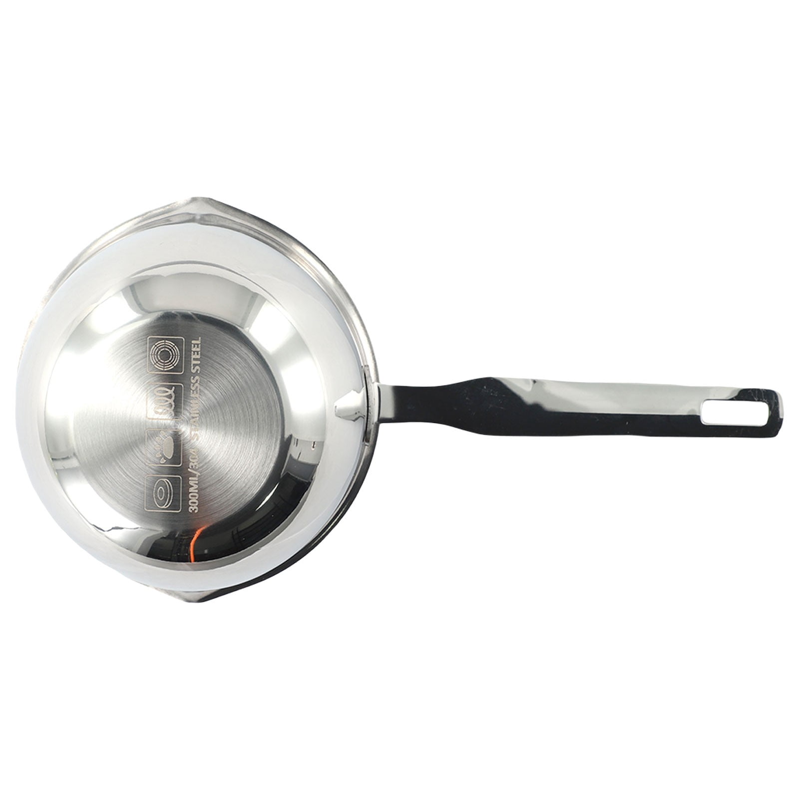 1pcs 150/300ml Small Stainless Steel Milk Pot Frying Pan Oil Splashing Pot Thick Kitchen Tools For Boiling Sauce Pan