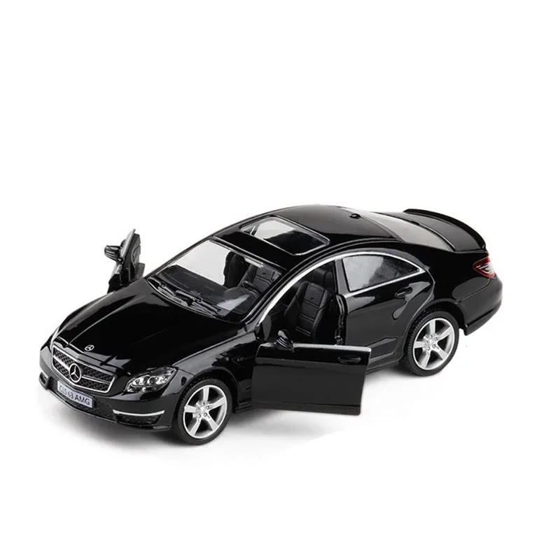1:36 Mercedes Benz CLS63 AMG High Simulation Diecast Model Cars Luxury Alloy Vehicle Model Car Collection Toy For Kid Gift bright black withbox