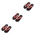 thumbnail image 1 of ZheElen Sabots Japonais Pantoufles Geta Sandales Sandales de Plage pour Hommes Femmes 36 Rouge Rond Taille 37 Ensemble de 3, 1 of 6