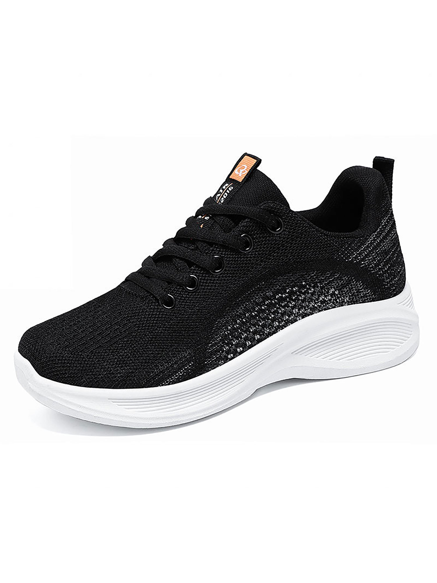 Innerwin Chaussures Athlétiques pour Femmes Tige Tissée Fly Chaussure de Course Sport Espadrilles Légères Entraînement Entraînement Physique Gym Noir 7