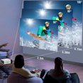 thumbnail image 2 of TFixol GX100 Mini LED Projector with 1800 Lumens, 854x480 Resolution, HD/USB/TF Input, 3.5mm Audio Output, Portable Design for Home & Office Use, 2 of 7