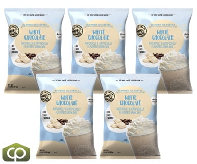 Big Train 3.5 lb. Versatile Specialty White Chocolate Blended Ice Coffee Mix – Premium 3-in-1 Frappe & Latte Base, 17.5 lb. (5/Case Bulk)