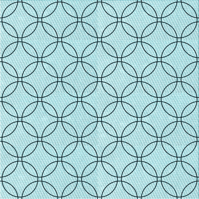 Ahgly Company Tapis d'Intérieur Lavable à la Machine, Carré, Transitionnel, Bleu Électrique, Tapis de Zone, 6 Pieds Carré