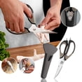 thumbnail image 1 of Cqxid Cutter Under $10 Kitchen Shears Ultra Sharp Stainless Steel Multifunctional Stainless Steel Kitchen Detachable Shears Heavy Duty Meat Scissors Chicken Poultry Fish Herbs Food Scissors, 1 of 9