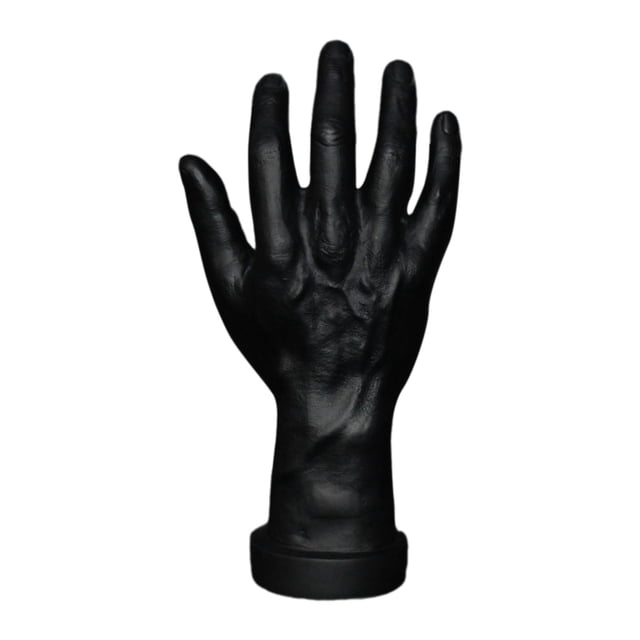 Bunblic Hand Model Jokes Toy Lifelike,Photo Props,Fake Hand Mannequin Hand for Cosplay Decoration Jewelry Display Party Nail Training black