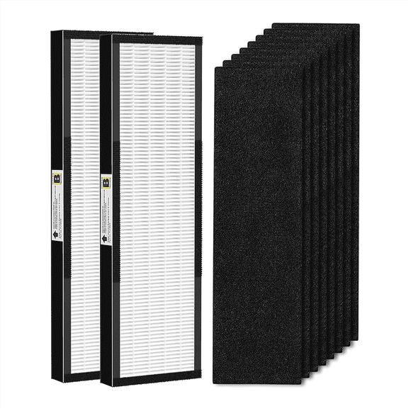 FLT4825 Replacement Filter for Germ Guardian Air Purifier, for AC4825 AC4850,2 True HEPA + 8 Carbon Filters