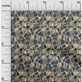 thumbnail image 2 of oneOone Rayon Teal Blue Fabric Abstract Geometric With Texture Craft Projects Decor Fabric Printed By The Yard 56 Inch Wide, 2 of 4