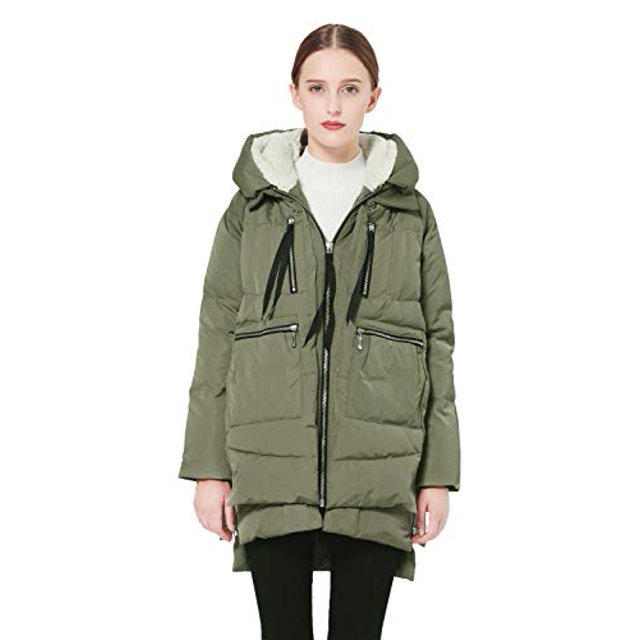 Orolay Women's Thickened Down Jacket Green M