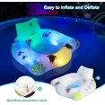 thumbnail image 3 of FANNGYX 2 Pack Solar Pool Floats with Color-Changing Lights, Premium Inflatable Loungers with 2 Cup Holders & Handles, Oversized Pool Rafts for Adults LG618-213, 3 of 7