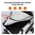 thumbnail image 4 of SKISOPGO Dog Stroller Pet Stroller Foldable Cat Stroller for Travel 4 Wheels Puppy Stroller, 4 of 9