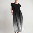 thumbnail image 2 of Robes pour Femmes Été Décontractées Amples Robe d'Été Sans Manches Plage Longue Ample Caftan Robe Maxi avec Poches, 2 of 5