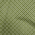 thumbnail image 1 of oneOone Silk Tabby Green Fabric Geometric Sewing Material Print Fabric By The Yard 42 Inch Wide, 1 of 5
