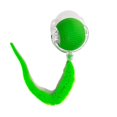 thumbnail image 1 of Interactive Cat Toy Ball, Upgraded Interactive Electric Rolling Ball with Teasing Tail, Moving Cat Toy, 1 of 5