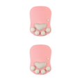 thumbnail image 2 of relayinert Stylish Cat Paw Gaming Mouse Mat Wrist Protection Non-slide Base Safe Cute DS-015 pink gray 2Set, 2 of 6