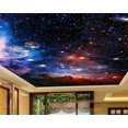 thumbnail image 2 of Papier de Plafond 3D Ciel Étoilé Cosmique SKU# WAL0174, 2 of 9