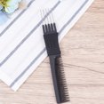 thumbnail image 3 of Milisten Black Carbon Fiber Anti-Static Steel Wire Clip Comb Rat-Tail Comb Hair Tool, 3 of 5