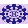 thumbnail image 1 of Ahgly Tapis Rectangulaire Lavable en Machine Intérieur Transitionnel Fleur Rose, 5 Pieds x 8 Pieds, 1 of 7