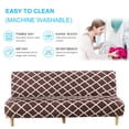 thumbnail image 1 of CHOK 2024 Futon Slipcover Armless Sofa Covers Stretch Sofa Bed Slipcover Protector Elastic (Light Gray Animal), 1 of 6