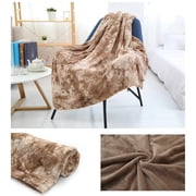 Soft Throw Blanket 63 * 51.2 Inches Warm Artificial Fiber Weighted Blanket Soft Coral Fleece Double-Sided Thick Blanket Tie Dye Conditioning Blanket Sofa/Bed/Sofa 63 * 51 Inches Fleece Throw Blankets